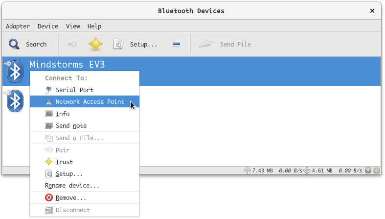 Bluetooth PAN in Linux